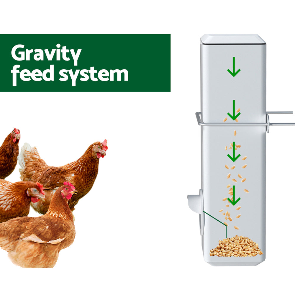 Giantz - Chicken Feeder and 4L Water Dispenser