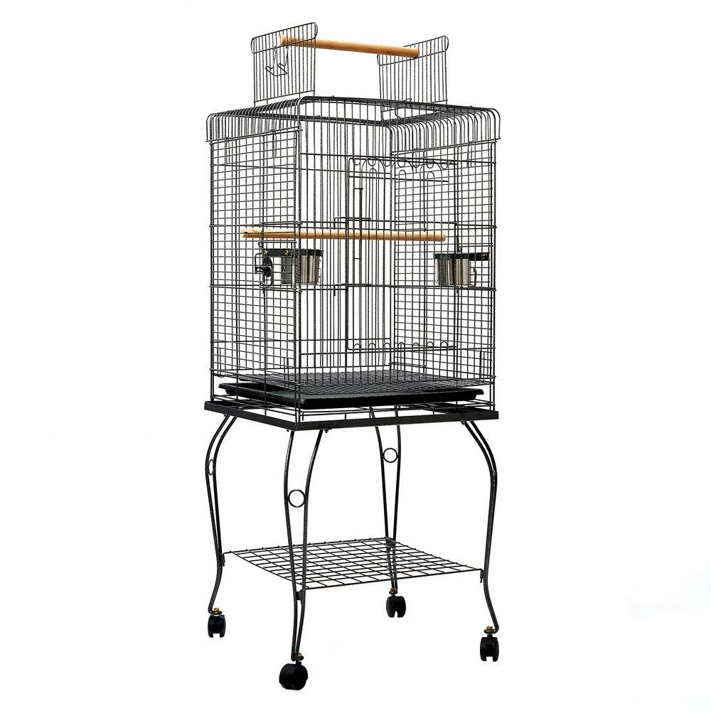 i.Pet - 145cm Large Bird Cage Aviary with Stainless Steel Feeders