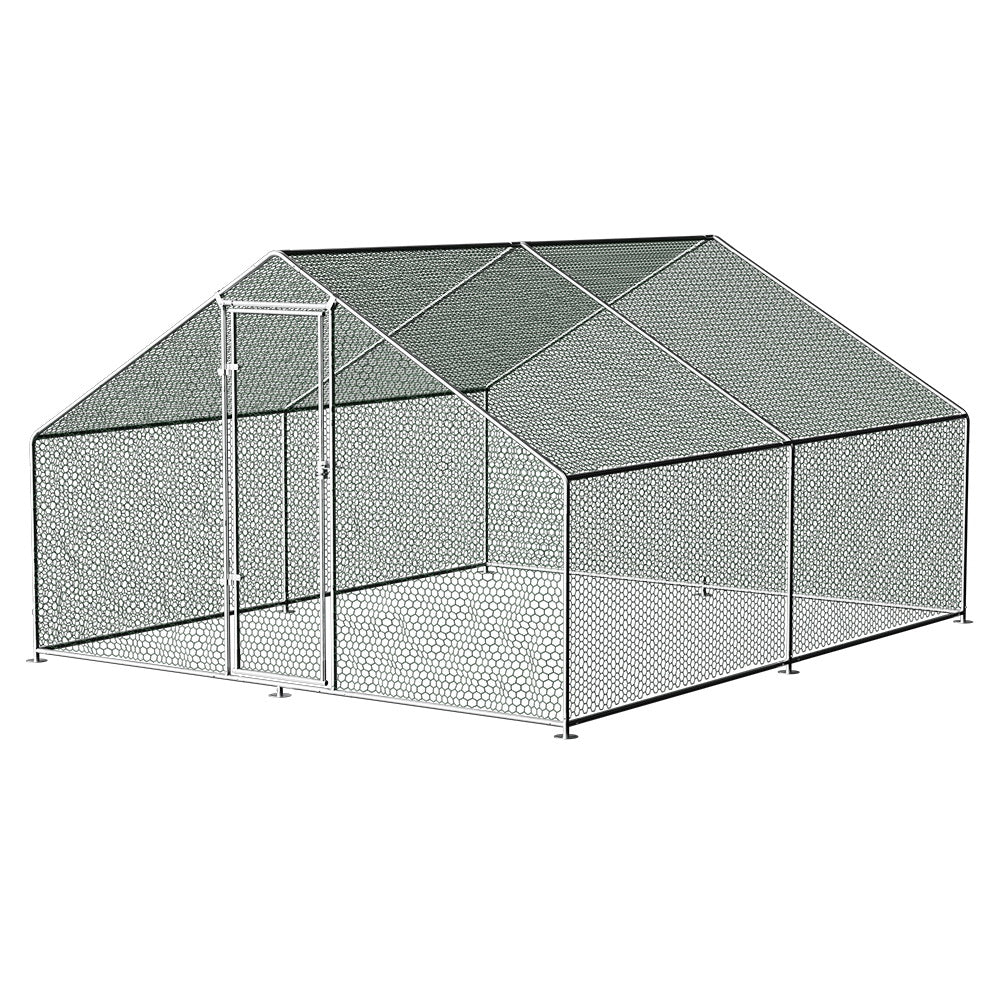 i.Pet - Chicken Coop Cage 3x4x2m Galvanised Steel