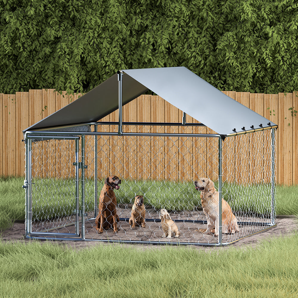 i.Pet - Large Outdoor Dog Kennel with Roof