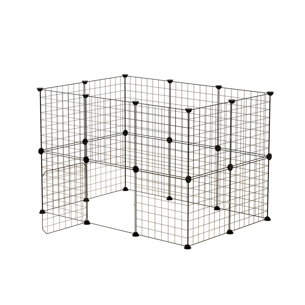 i.Pet - Pet Dog Playpen Enclosure Cage 20 Panel Puppy Fence Play Pen Foldable