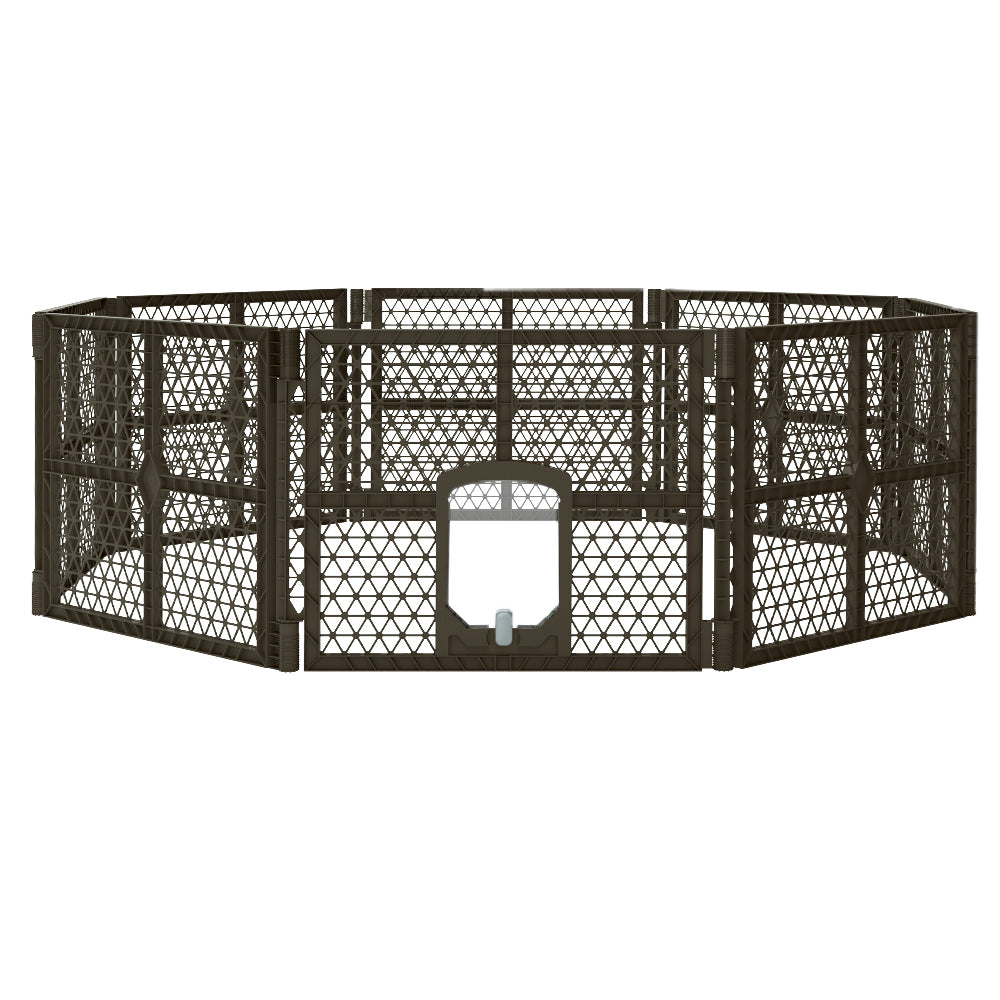 i.Pet - 8 Panel Plastic Dog Playpen Enclosure