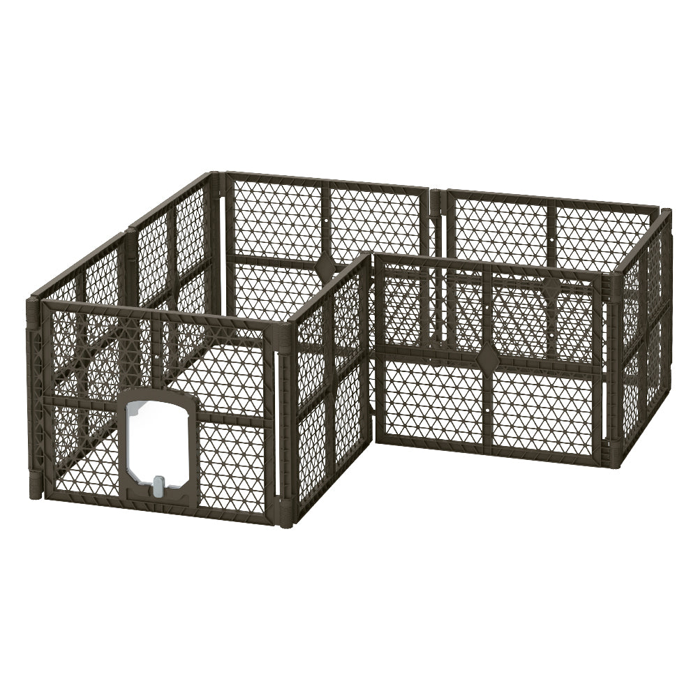 i.Pet - 8 Panel Plastic Dog Playpen Enclosure