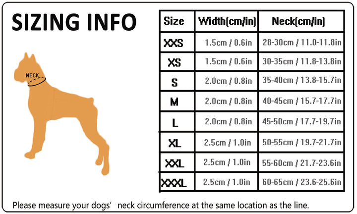 Truelove - Heavy Duty Reflective Dog Collar Black XS