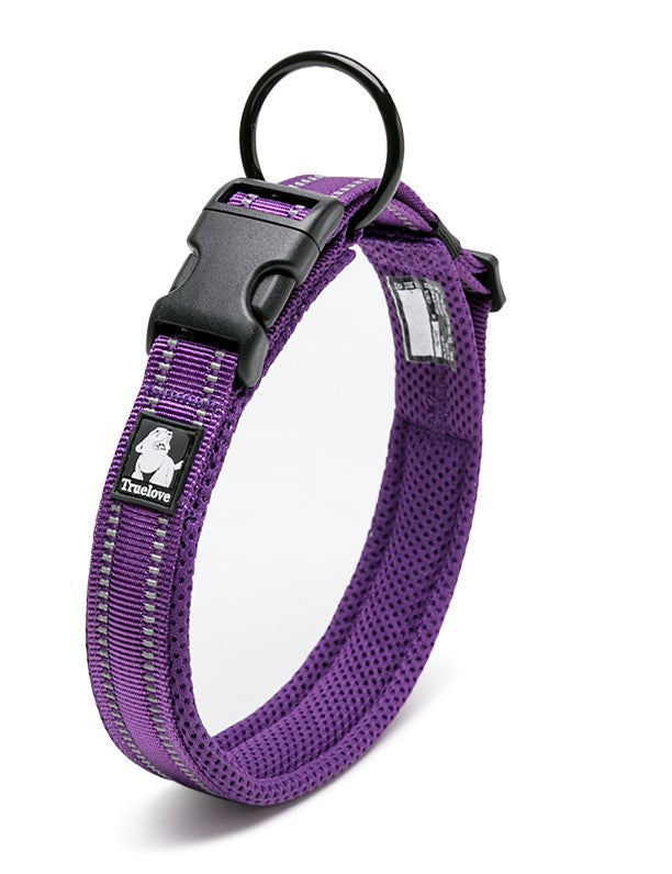 Truelove - Heavy Duty Reflective Collar Purple M