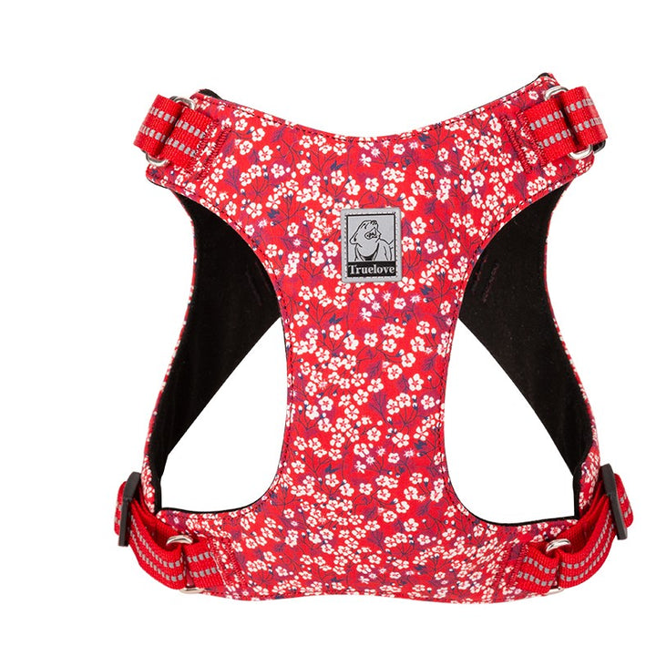 Truelove - Floral Doggy Harness Red S