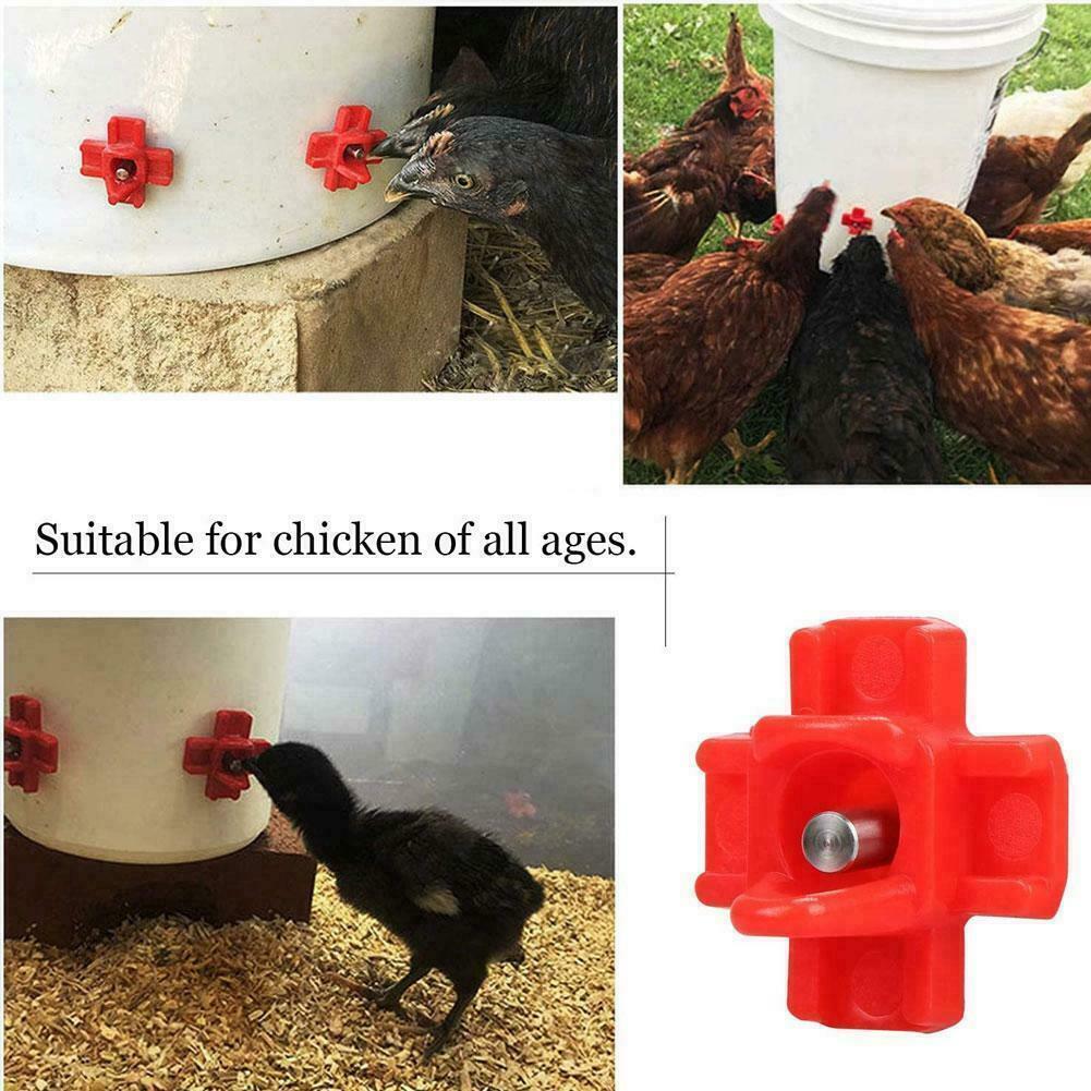 Cheeky Chooka - Horizontal Poultry Water Nipple 5Pk
