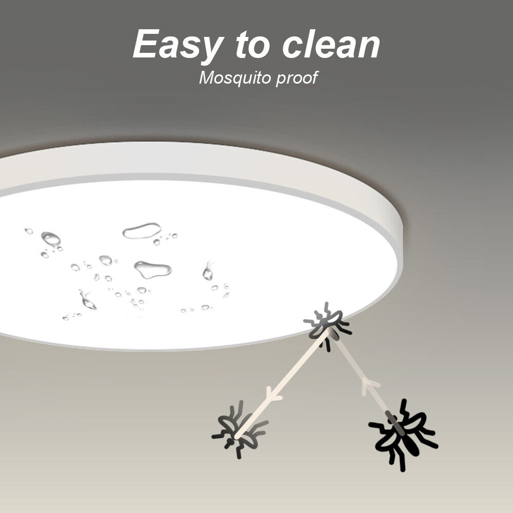 30cm white LED Ceiling Light Round 18W / 24W Oyster Lamp Modern Cool White Light