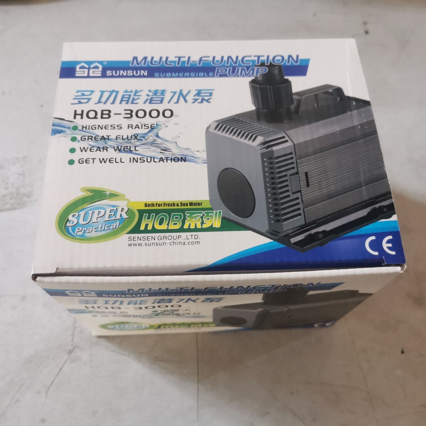 SUNSUN 2500LPH HQB-3000 Submersible Water Pump Aquarium Fountain Pond Tank AU