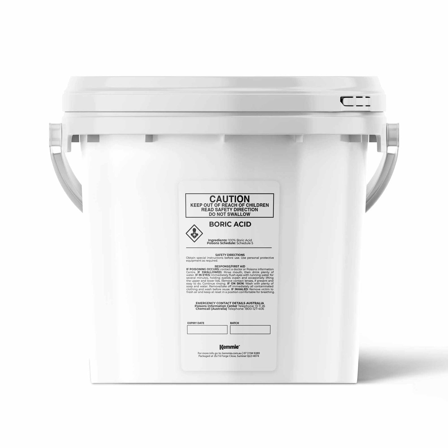1Kg Boric Acid Powder Bucket 99.9% Pure Fully Soluble Granule – Pest Control for Ants and Roaches