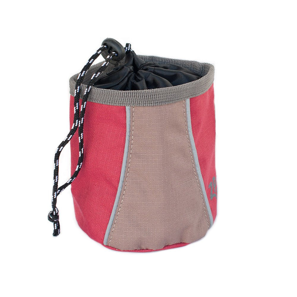 Zippy Paws Treat Bag - Desert Red | Portable Belt Adventure Dog Training Treat Bag