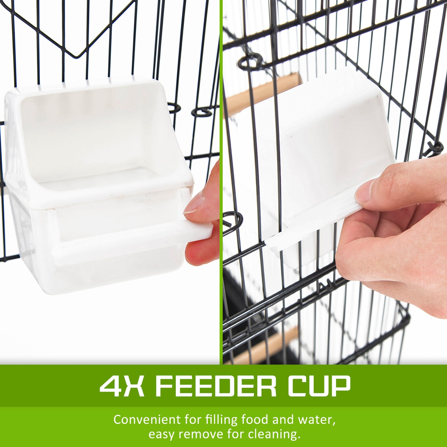Paw Mate - Bird Cage Parrot Aviary Veer 92cm 2IN1 Design