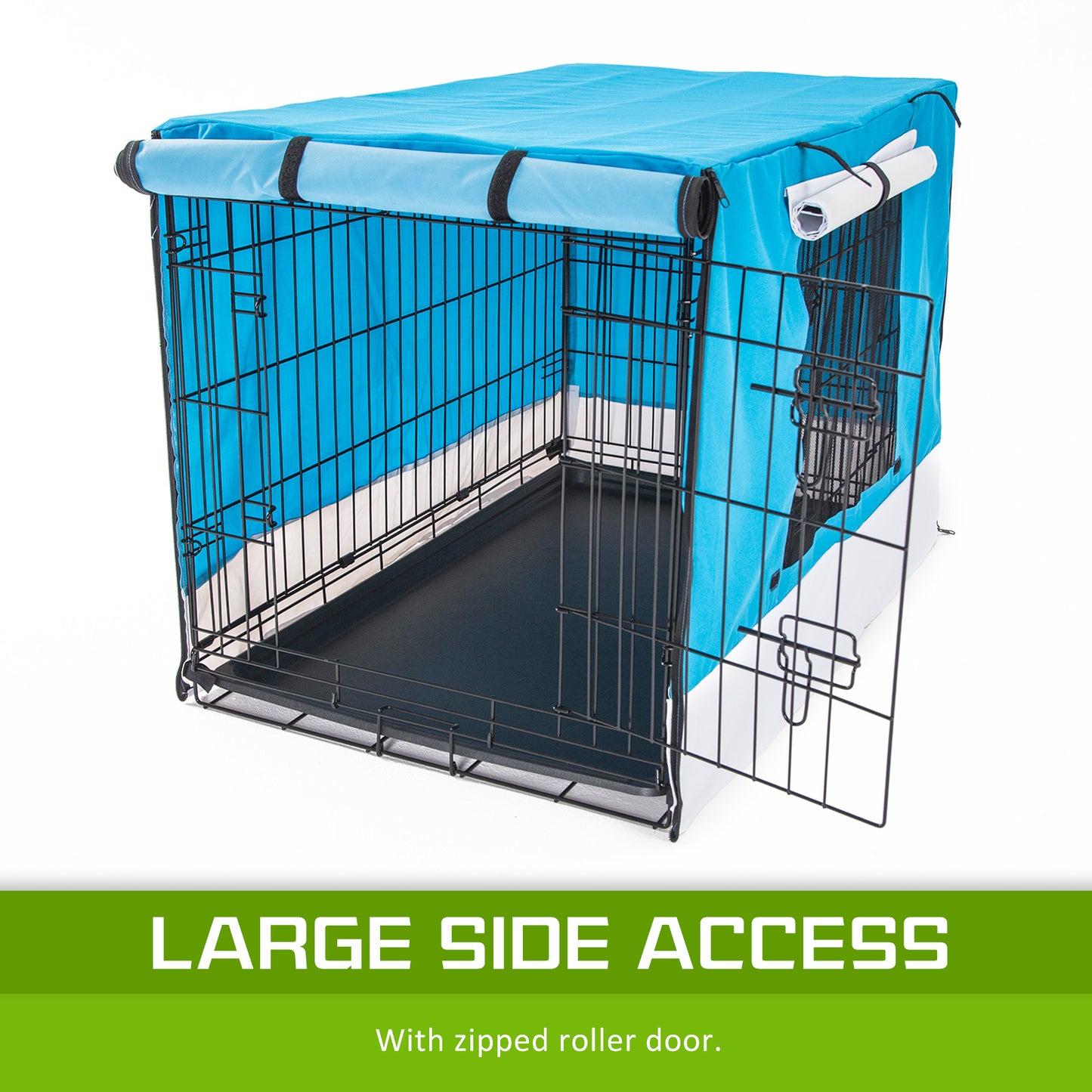 Paw Mate Cage Cover Enclosure for Wire Dog Cage Crate 48in - Blue