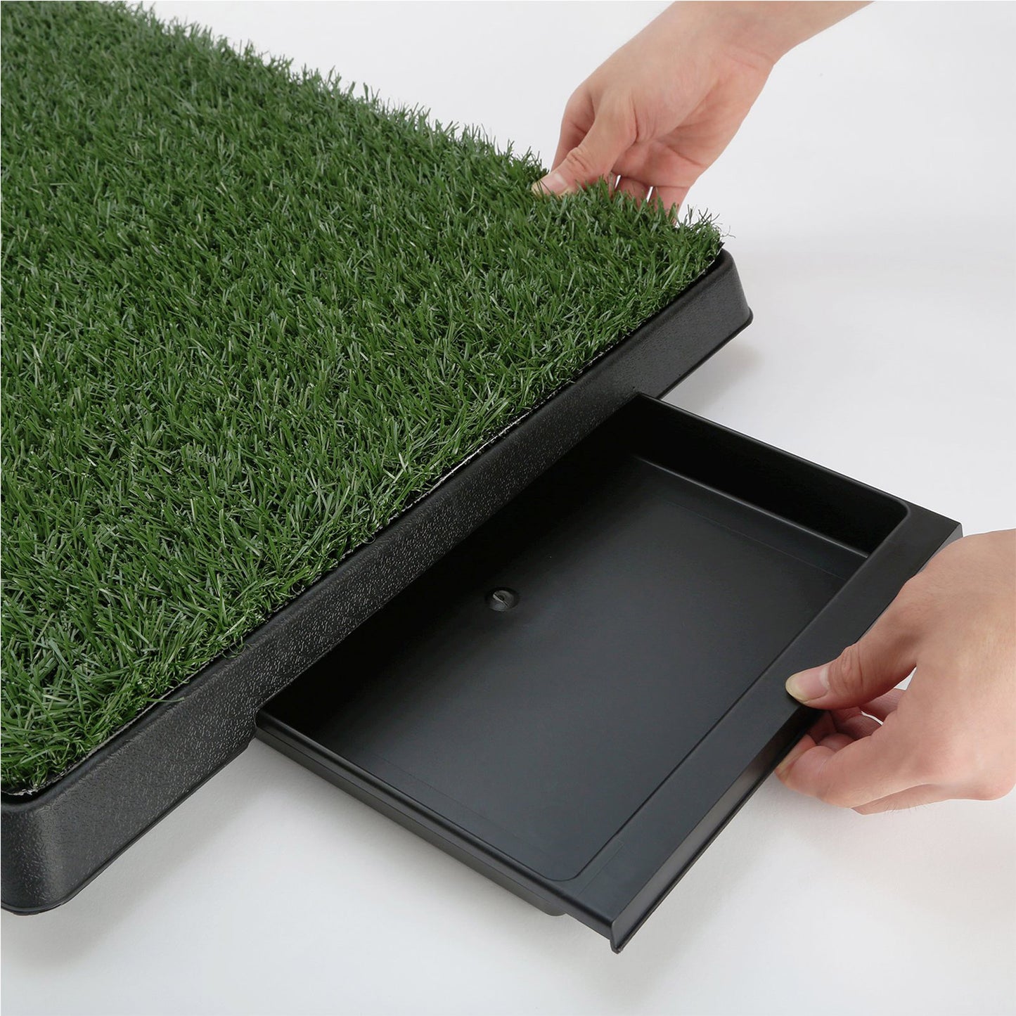 Paw Mate Pet Dog Potty Training Toilet with Grass Mat - 63cm x 50cm