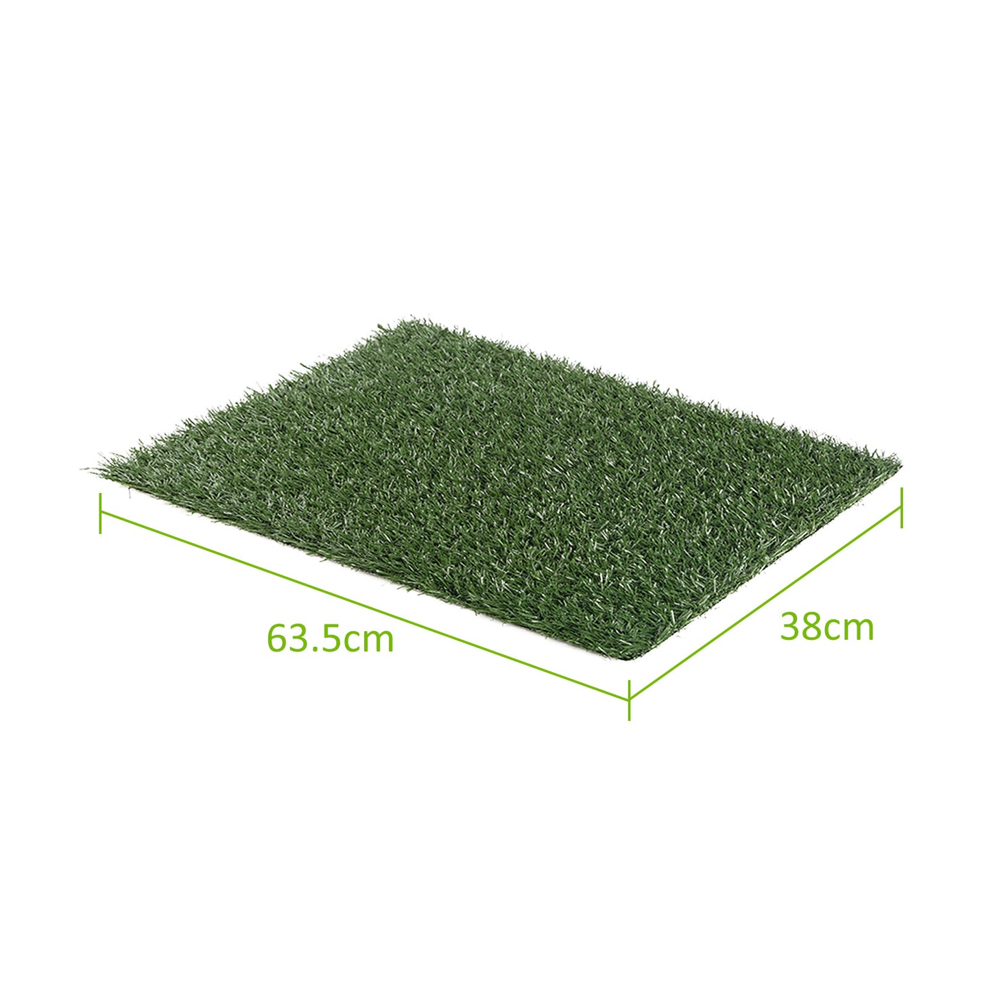Paw Mate Premium Grass Mats for Pet Potty Training - Set of 2 (63.5cm x 38cm)