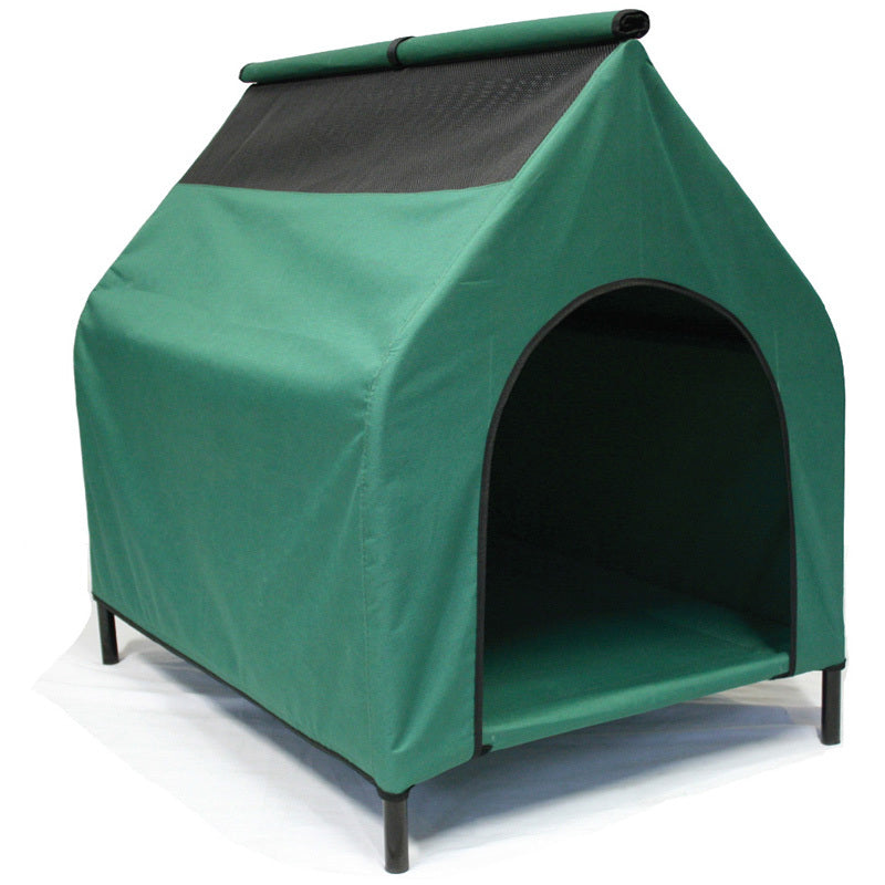Waterproof Portable Flea and Mite Resistant Dog Kennel House Nest - Green Large