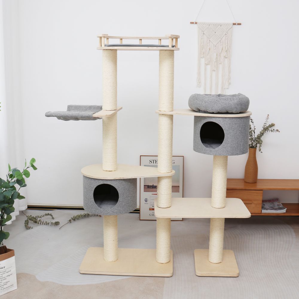 CATIO - Duo Cat Climbing Tower and House Condo