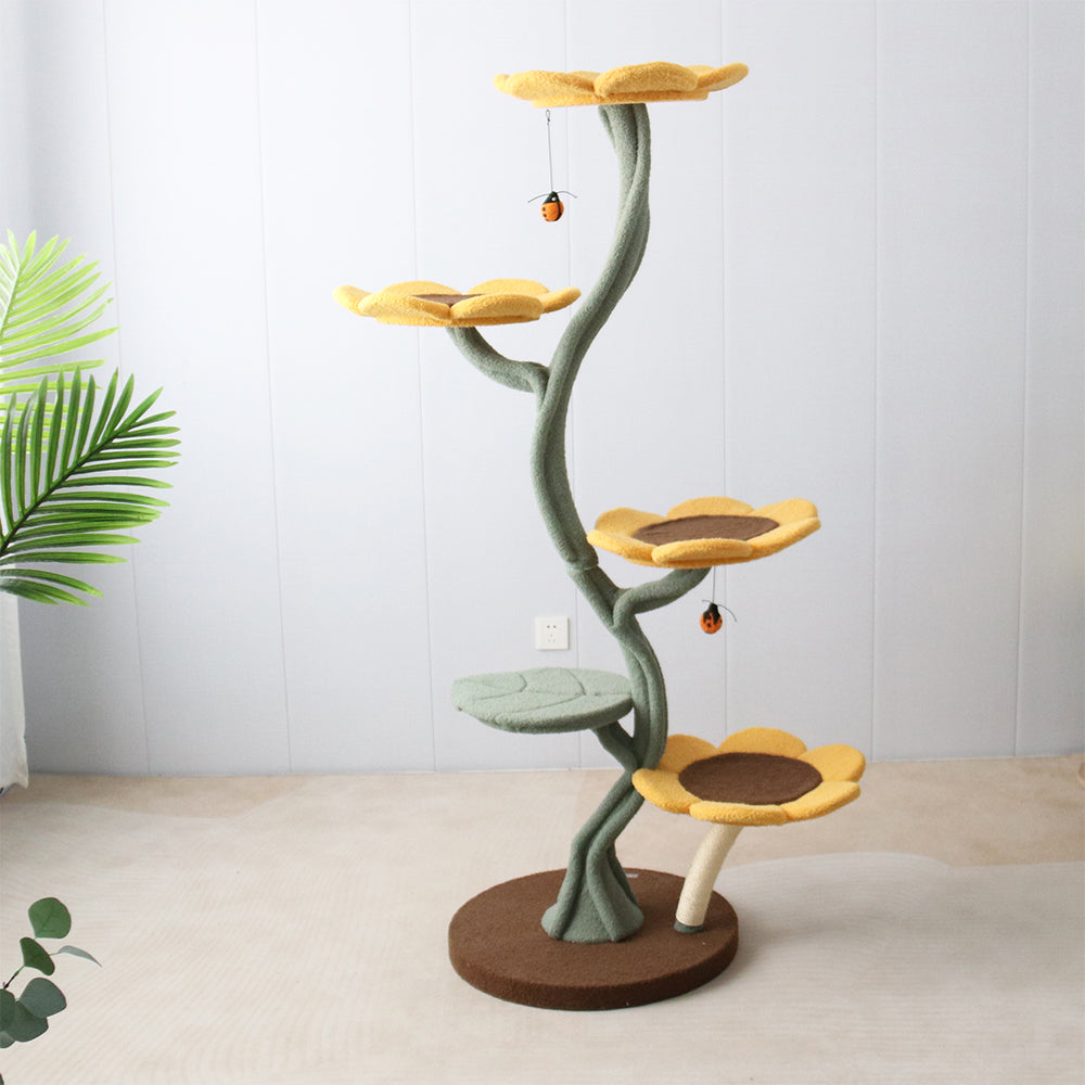 CMISSTREE - 5-Level Sunflower Cat Tree