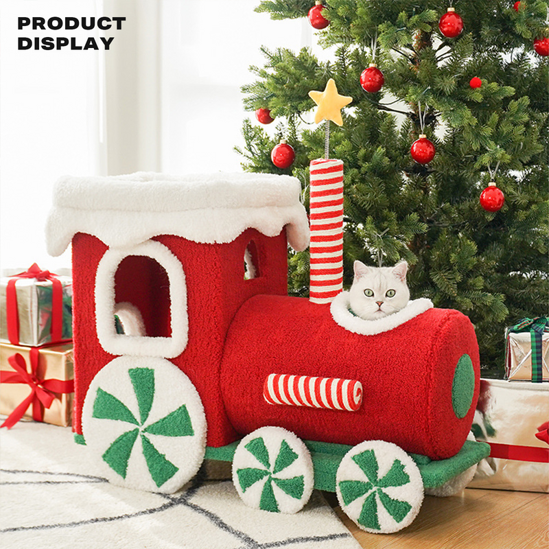 Christmas Cat Train