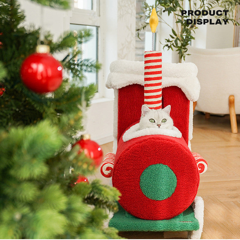 Christmas Cat Train