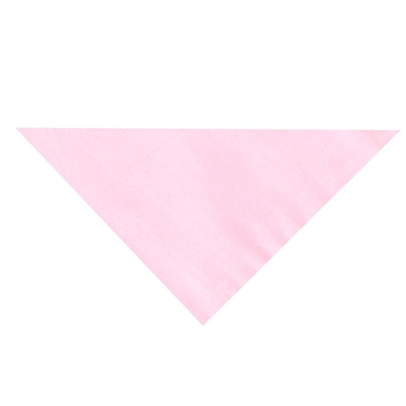 Pet Birthday Saliva Towel Double Cotton Triangle Scarf - Pink