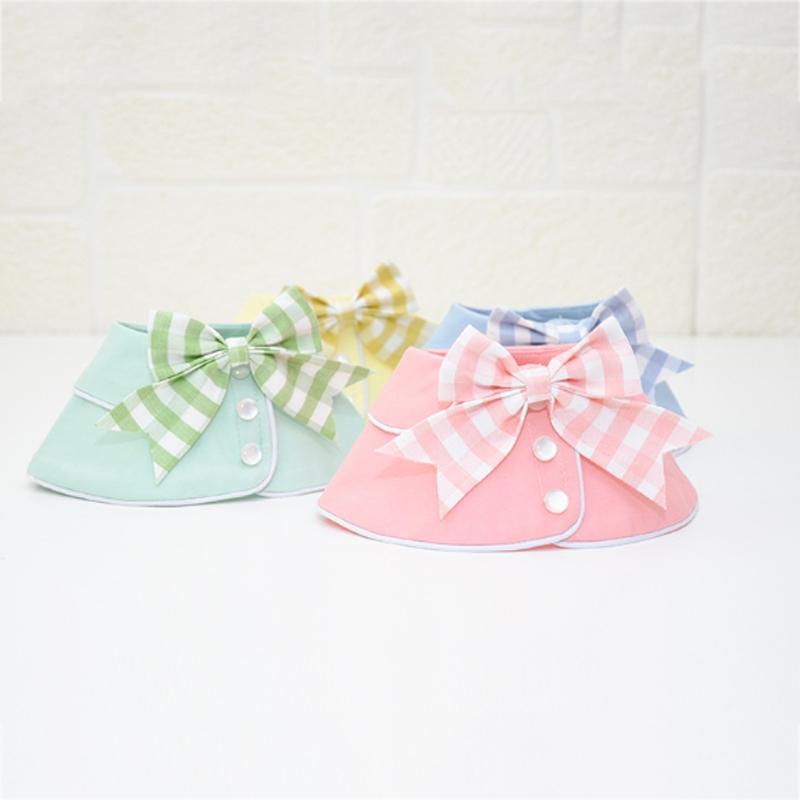 Pet Accessories Dog Small Shawl Bib Saliva Towel Triangle Scarf - Size M - Light Green