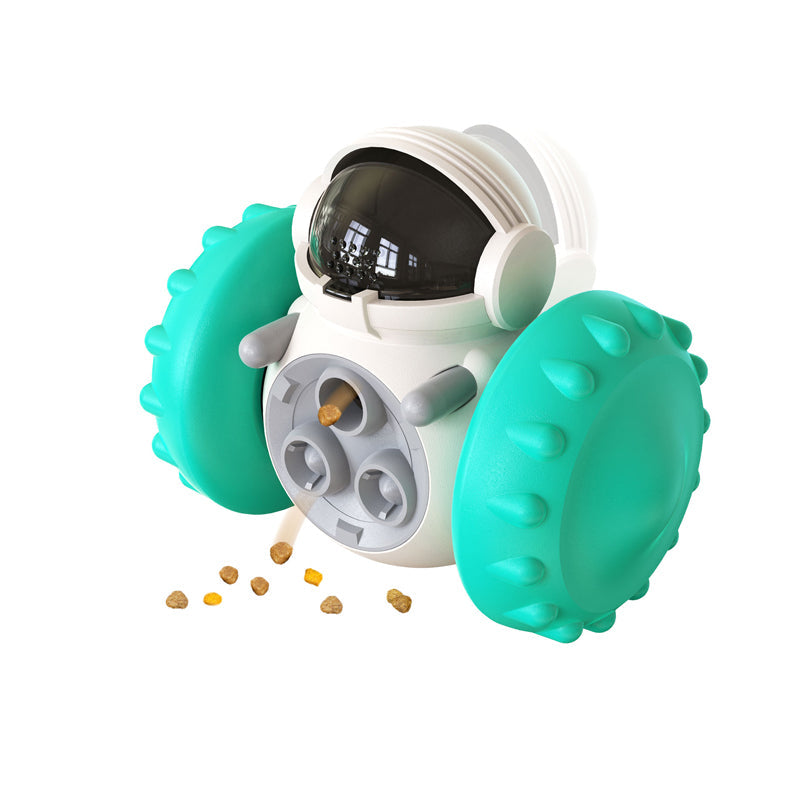Vibe Geeks Pet Food Dispenser Tumbler Dog Treat Toy - Light Green
