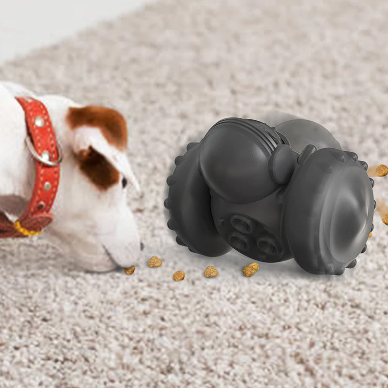Vibe Geeks Pet Food Dispenser Tumbler Dog Treat Toy - Yellow
