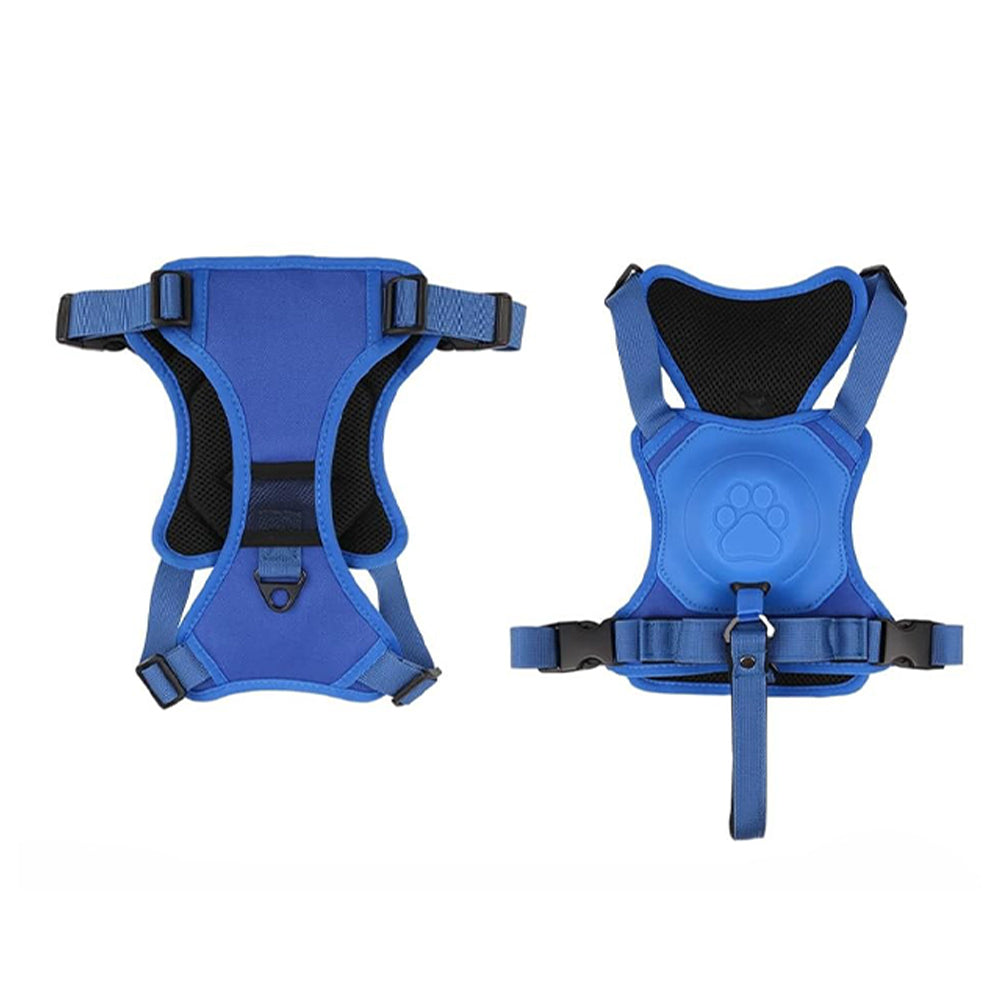 Vibe Geeks Ultimate 2-in-1 Reflective No-pull Dog Harness with Retractable Leash and Control Handle - Green - M