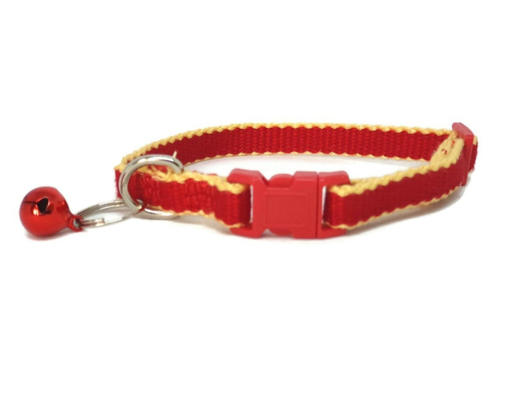 Moondidley Pets 100% Pure Bamboo Fibre Cat Collar Plastic Buckle - Multiple Colours