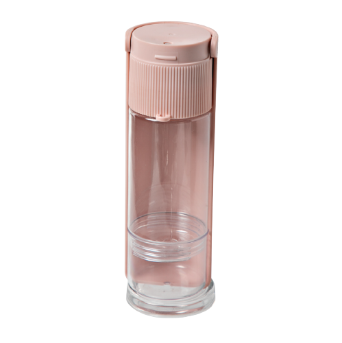 12x Ribbed Portable Pet Bottle – Water and Treat Dispenser in Pink, Green or White