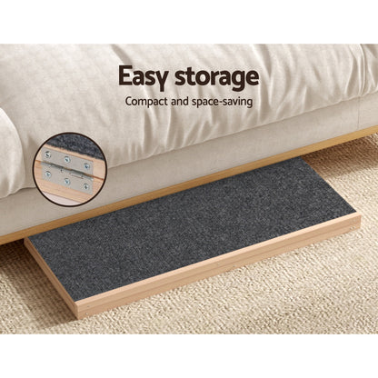 i.Pet - Adjustable Wooden Dog Ramp 100cm for Bed, Sofa, Car