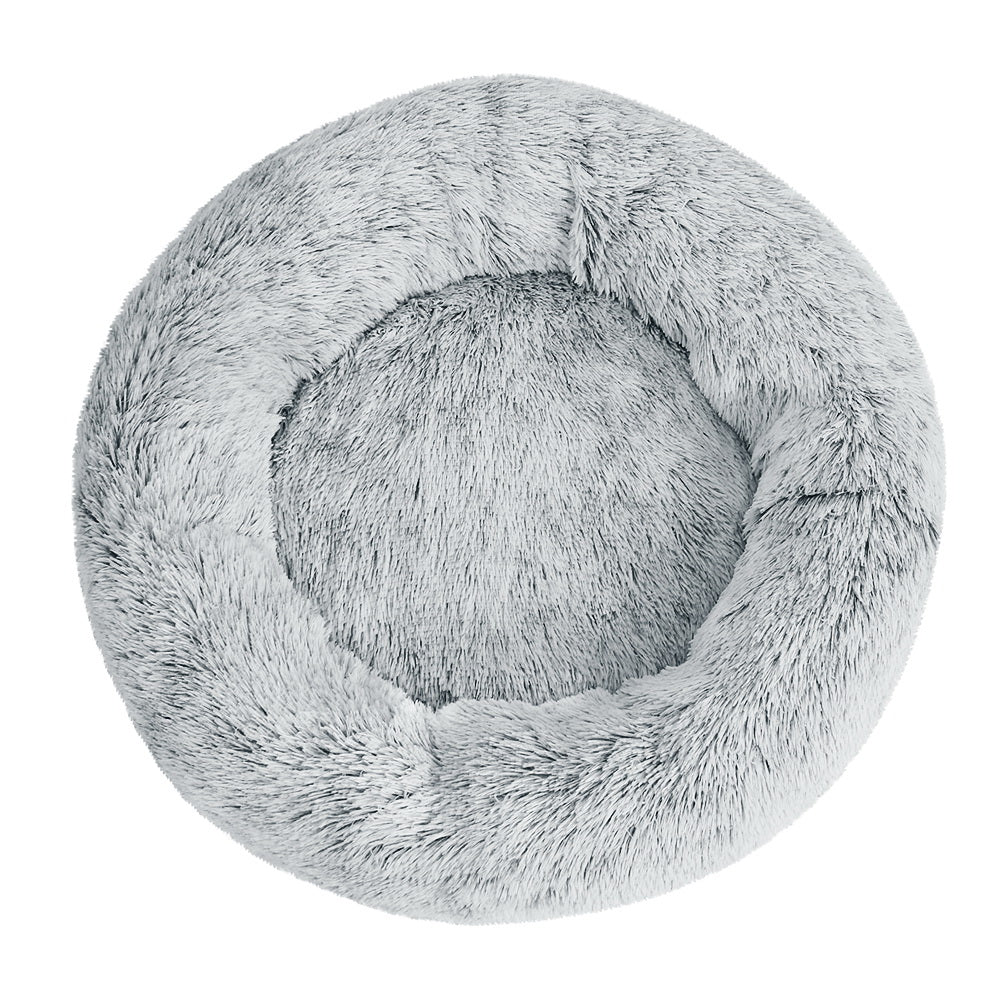 i.Pet - Large Calming Pet Bed for Dogs & Cats, 90cm - Light Charcoal