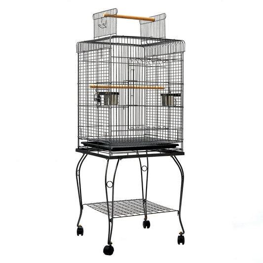 i.Pet - 145cm Large Bird Cage Aviary with Stainless Steel Feeders