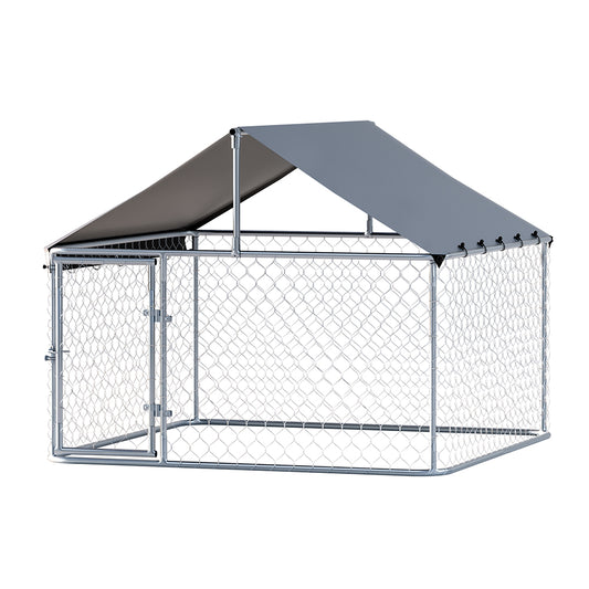 i.Pet - Large Outdoor Dog Kennel with Roof