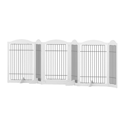 i.Pet - 6 Panel Wooden Dog Playpen Enclosure