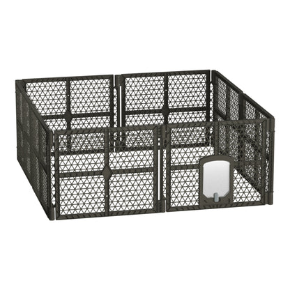 i.Pet - 8 Panel Plastic Dog Playpen Enclosure