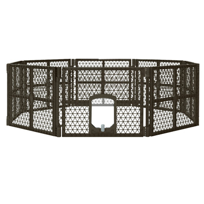 i.Pet - 8 Panel Plastic Dog Playpen Enclosure