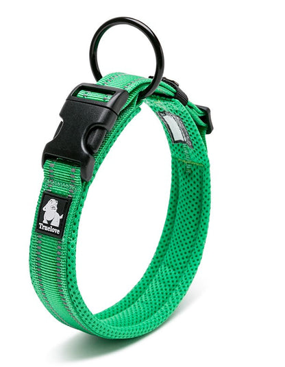 Truelove - Heavy Duty Reflective Collar Grass Green L