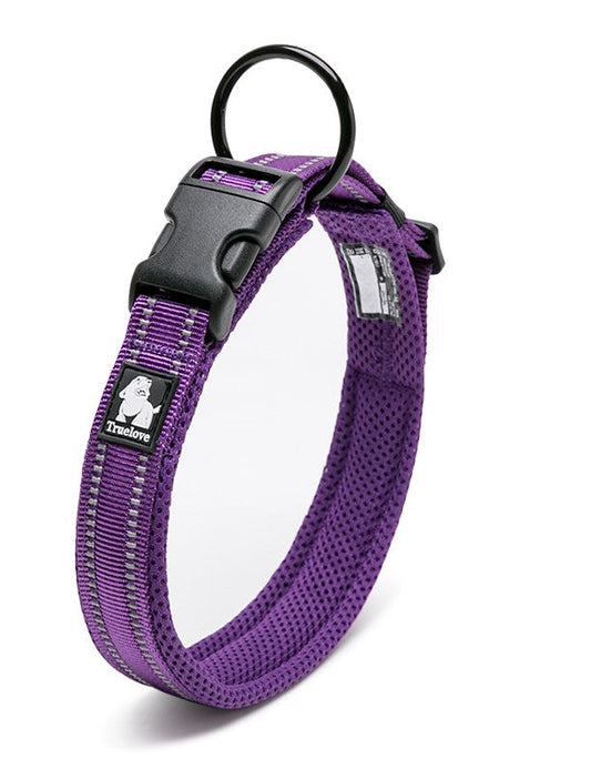 Truelove - Heavy Duty Reflective Collar Purple M