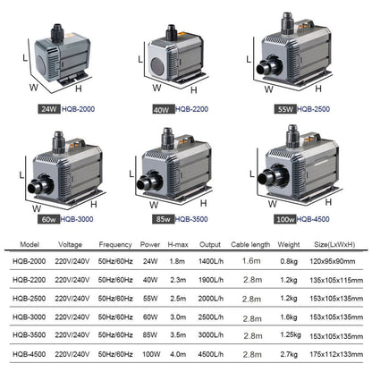 SUNSUN 2500LPH HQB-3000 Submersible Water Pump Aquarium Fountain Pond Tank AU