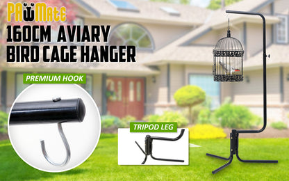 Paw Mate - Bird Cage Hanger Stand Parrot Aviary Solo 160cm