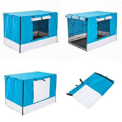 Paw Mate Cage Cover Enclosure for Wire Dog Cage Crate 48in - Blue