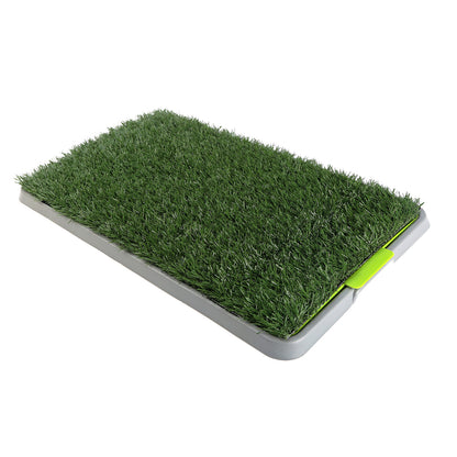 Paw Mate Pet Dog Potty Training Toilet with Grass Mat - 69cm x 43cm