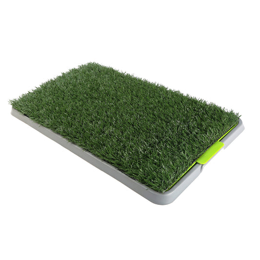 Paw Mate Pet Dog Potty Training Toilet with Grass Mat - 69cm x 43cm