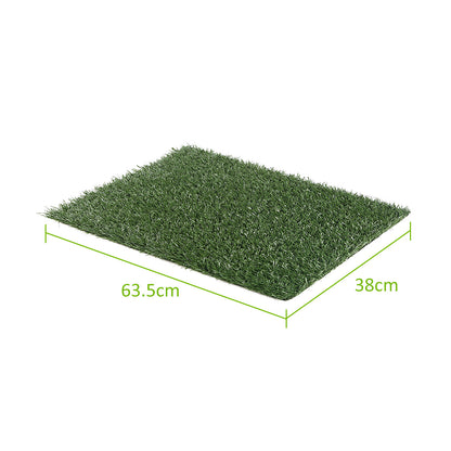 Paw Mate Premium Grass Mats for Pet Potty Training - Set of 2 (63.5cm x 38cm)