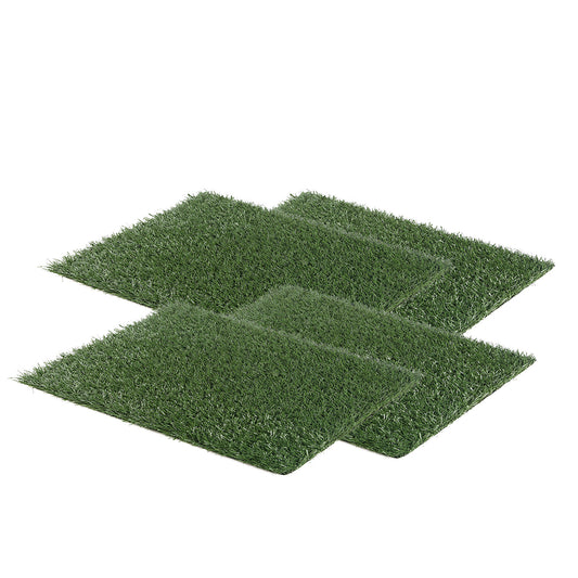 Paw Mate Premium Grass Mats for Pet Potty Training - Set of 4 (63.5cm x 38cm)