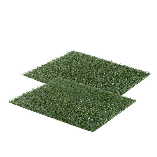 Paw Mate Premium Grass Mats for Pet Potty Training - Set of 2 (58.5cm x 46cm)