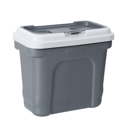 30L Pet Food Storage Container with Scoop - Grey