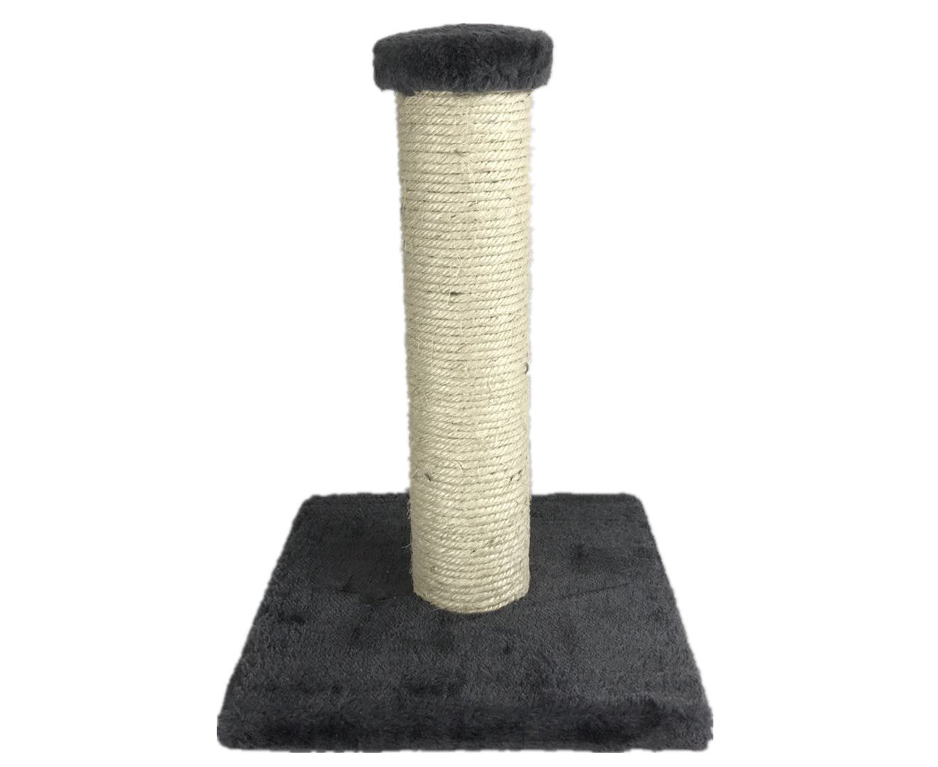 YES4PETS Compact Grey Cat Scratching Post with Sisal Rope